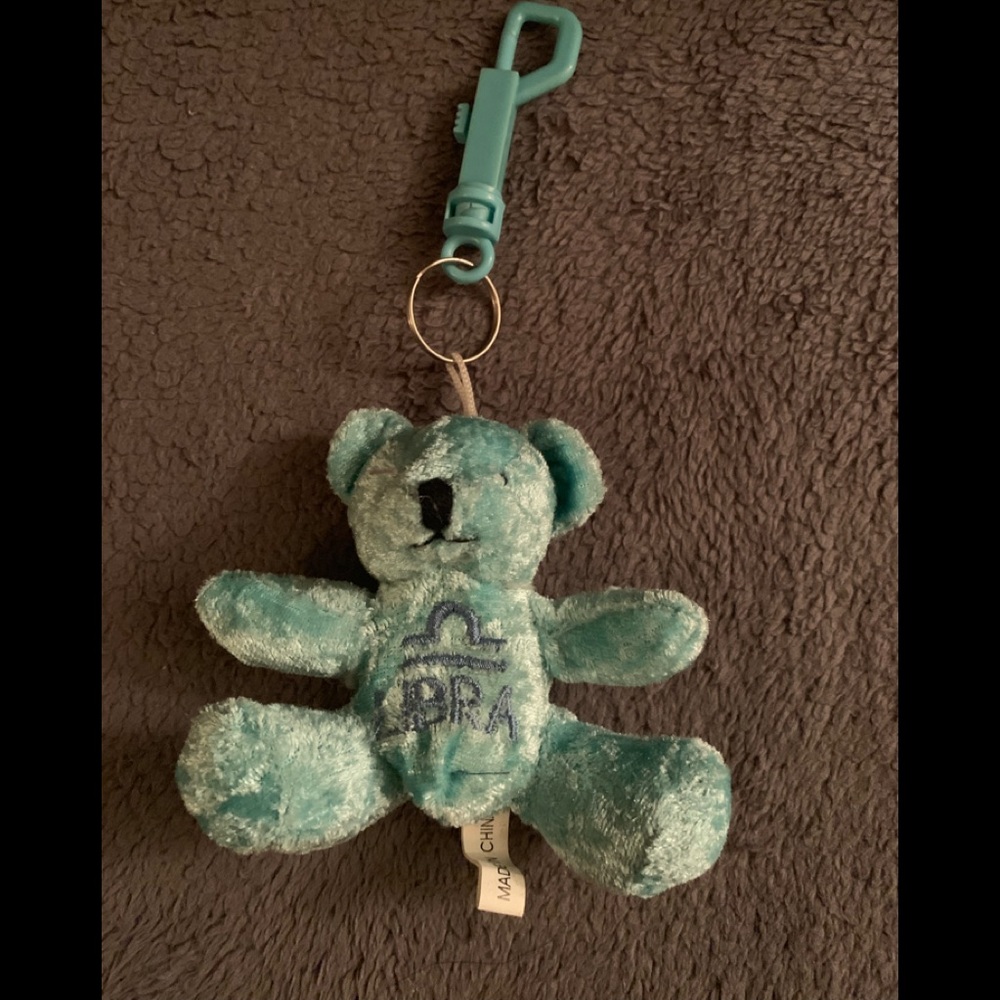 Great LIBRA Teddy Bear Key Chain!!!